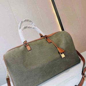 Axelväskor bagage designer tote handväska kvinnor armé gröna handväskor mode joker hink stor kapacitet rese kvinnors tygväska 1117