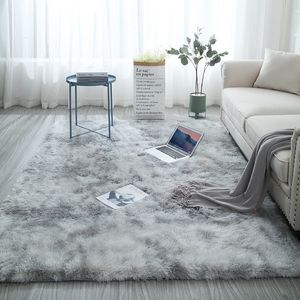 Carpet Nordic Tiedye atacado de luxuoso quarto quarto cama cobertor Tapetes caseiros inverno 80cm160cm decoração têxtil 230113