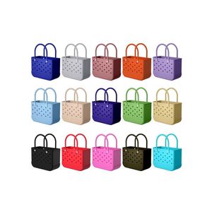 Storage Bags New Rubber Beach Eva With Hole Waterproof Sandproof Durable Open Sile Tote Bag For Outdoor Pool Sports Drop Delivery Ho Dhk9K