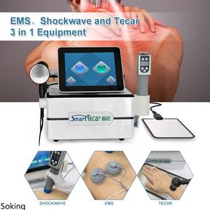Health Gadgets Electromangetic Shock Wave Therapy Machine Ret Cet Monopolor Radio Frequency Smart Tecar Equipment Ems Electric Muscle Stimulator Cups Clinic Use