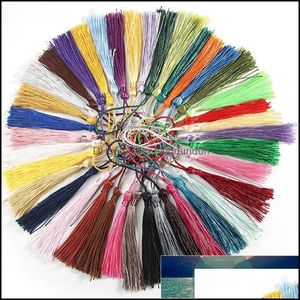 Outras artes e artesanato 7 cm pendurar borlas de seda borda de costura de costura bang bang tassel key para acessórios de cortina embelezados diy home de otn3s