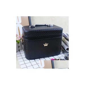 Cosmetic Bags Women Noble Crown Big Capacity Professional Makeup Case Organizer High Quality Bag Portable Brush Storage Box Suitcase Dhwvv