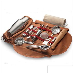 Torby do przechowywania ograniczone czas oferta 50 Offiportable Travel Barman Kit Drop dostawa dom domowy organizacja Dhvsn