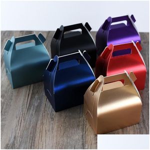 Present Wrap Wedding Favors Gifts Small Portable Mousse Box Cake Dessert Packing Boxes Festive Party Packaging Supplies CT0248 Drop Del Dhtoc