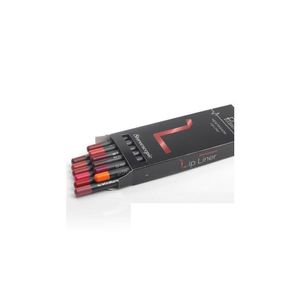 Lippenstifte 12 Farben / Set Liner Pencil Stilvolle schwarze Farbe Sexy Matte Stick Wasserdicht Dauerhafte Schönheit Make-up Kosmetische Drop Lieferung Dhqxb