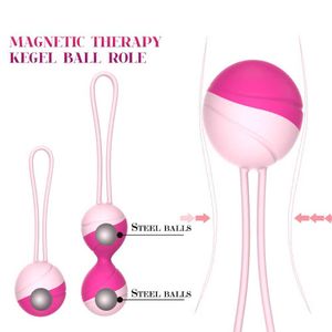 Articoli di bellezza Palline di Kegel Vibratore Uovo vibrante Giocattoli sexy per donna Controllo remoto Esercizio stretto vaginale Ben Wa Geisha Restringimento muscolare