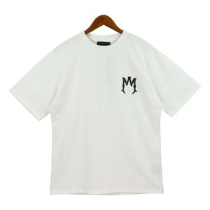 Camiseta masculina de grife, camisetas femininas com padrão de letras, tops masculinos, casuais, oversize, hip hop, camisetas de algodão, streetwear, roupas de tamanho europeu S-XL