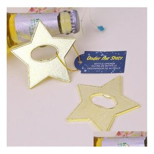 Openers Under The Star Gold Beer Bottle Opener Party Souvenir Wedding Favors Gift And Giveaways For Guests Sn1467 Drop Delivery Home Dhmy0