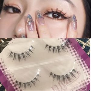 Falsche Wimpern, 3 Paar, japanische 3D-natürliche Wimpern, weich, bequem, handgefertigt, Beauty-Verlängerungswerkzeuge