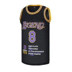 Herrmode Legend 8 Athletic 24 Mamba Bryant Basketball Jersey