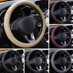 Steering Wheel Covers 38cm//15inch Universal Car Cover Braid On The Steering-wheel Fashion Non-slip Auto