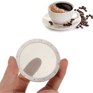 Kaffe te -verktyg fast rostfritt st￥l ￥teranv￤ndbart tv￤ttbart mesh sn -filter f￶r aeropress maker filter za2382 droppleverans hem gard dhsvq