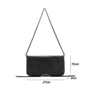 Shoulder Bags New Women Bags Women's Messenger Bag 2 Chains Leather Handbag Cowhide Crossbody Bag Handbag 210729