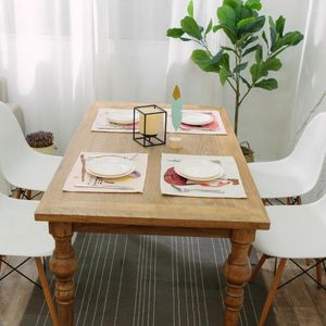 Table Mats 40X31cm Set Linen Animal Pattern Placemat Home Decorative Mat Kitchen Napkin