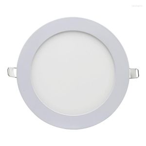 Tavan Işıkları Led Downlights 6W 12W Gömülü Lamba Sıcak Doğal Soğuk Beyaz Süper İnce Yuvarlak Gömeli Panel Sürücüler