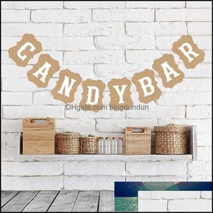 FLAGER FLAGNI DI ALTA QUALITÀ 1PC CANDYBAR LETTERA INGLESE DELLA DECORAZIONE DELLA FAGGIO DI BAGGERO PER COMPLETTO DECORSO PARTENZE FORMI DELLE FATTURA DROPRI OTMLV