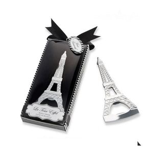 Abridores de casamentos rom￢nticos lembran￧as Paris Eiffel Tower Bottle Rodty Party Favor Gifts With Retail Package Box SN3017 Drop de dhkmi