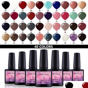 Nail Gel 20Pcs/Set Polish Paint Set For Varnish Semi Permanent Uv 40 Colors Art Manicure Drop Delivery Health Beauty Dhbck