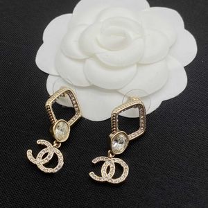 Charm Small Fragrant Crystal Full Diamond Diamonds Long Medieval Exaggerated Ear Studs Palace Rich Women's Earrings T230112 1