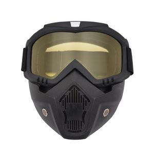 Utomhus Eyewear Night Vision Paintball Shooting Goggles med avtagbar mask Anti-Impact CS War Game AiRosft Hunting Military Tactical Glass