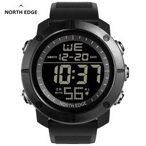 Polshorloges North Edge Mens Digital Watches Army Military World Time Alarm Sport Stopwatch voor mannelijke waterdichte 50m polshorloge Relogios 230113