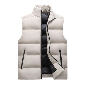 Gilet da uomo caldo gilet senza maniche giacca moda autunno inverno più cotone per mantenere gli uomini imbottiti casual slim fit