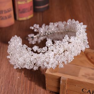 Wedding Hair Jewelry Glaze Leaf Headbands for Women Crystal Haidband Bridal Vintage Earrings Ornaments Girls Exquisite Colored 230112