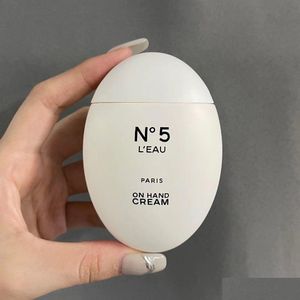 Lipstick Dhs Delivery Brand N5 Hand Cream 50Ml La Creme Main Black Egg White Hands Skin Care Drop Health Beauty Makeup Lips Dhwfi