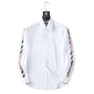 22SS Tasarımcıları Erkek Elbise Gömlek İş Moda Moda Tıraşır Gömlek Markalar Erkek Gömlekler Bahar İnce Fit Kimya De Marque Pour Hommes Boyut M-3XL Siyah Beyaz