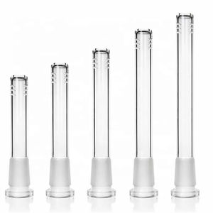 Glass Downstem Diffuser With 6 Cuts Hookah Pipe Flush Top 14mm 18 mm Female Reducer Adapter Lo Pro Diffused Down Stem For Glass Beaker Bong Water Pipes