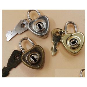 Party Favor Vintage Heart Shape Romantic Antique Style Mini Archaize Padlocks Key Lock With Valentines Day Gift Sn2426 Drop Delivery Dhatx