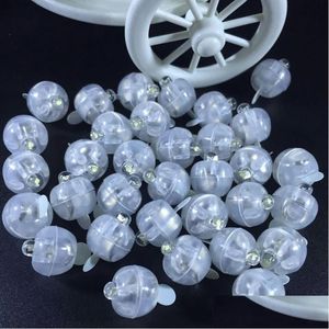 Outros eventos de festa de eventos 1000pcs/ lote redonda RGB Mini LED LED Plashing Ball Lamps White Balloon Lights para casamento de Natal de dhxyn