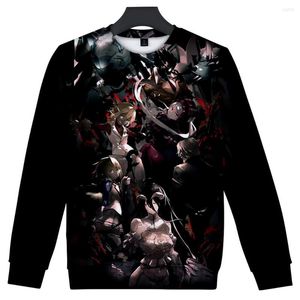 Mannen Hoodies Overlord O-hals Sweatshirt 3D Vrouwen/Mannen Mode Lange Mouw Sweatshirts Harajuku Streetwear Anime Kleding