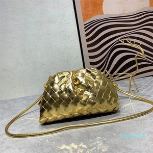 Bolsas de embreagem femininas tecidas de bolsa tecer mini bolsa para a noite garras de couro