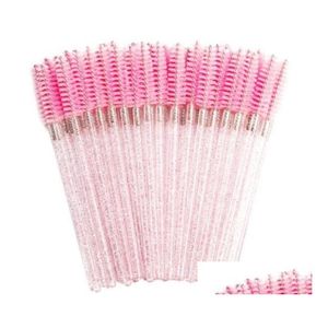 Makeup Tools Good Seller 2022 Shiny Eyelash Brush Disposable Eyebrow Brushes Mascara Wands Applicator Comb Grafting Beauty Tool Lash Dhoay