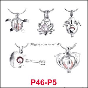 Lockets Factory Direct Wholesale 300 Designs For Your Choose Locket Cages Love Wish Pearl/ Gem Beads Oyster Pearl Mountings Cage Dro Otpjc