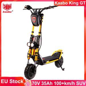 EU 재고 Kaabo Wolf King GT PRO 11inch 72V 35AH 21700 배터리 최고 속도 100 km/h TFT 디스플레이 사인파 컨트롤러 전기 스쿠터 몬스터 스쿠터 SUV 스쿠터