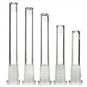 Hookahs Glass Downstem Diffusor med 18mm hane till 14 mm Female Glass Bong Adater Down Stam för glas Bong Water Reting Pipes