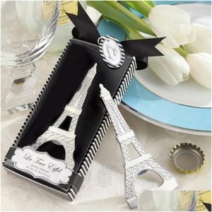 Favor Favor Gift La Tour Eiffel Tower Chrome Can Can Bottle abridor de cerveja LZ0045 Drop Delivery Home Garden Festive Supplies Evento