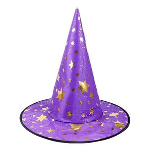 Boinas de chapéu de bruxa Halloween filhos adultos adultos vestidos de fantasia figurive acessórios de moda de moda