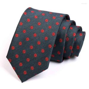 Bow -slipsar hög kvalitet 7 cm nackband för män affärsdräkt bra fest bröllop arbete manlig mode formell slips med presentförpackning