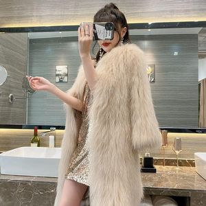 Women's Fur & Faux Jacket Women Coat Autumn And Winter Long Veste Femme