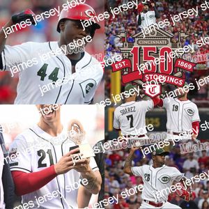 Trikots 44 Aristides Aquino 2 Nicholas Castellanos Militärtrikot Votto Eugenio Suarez Derek Dietrich Nick Senzel Jose Raisel Iglesias Winker