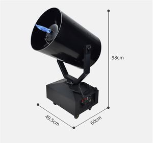 Afstandsbediening Handmatige mistmachine 3000w Moving Head sneeuwmachine Jet Snow Cannon Machine