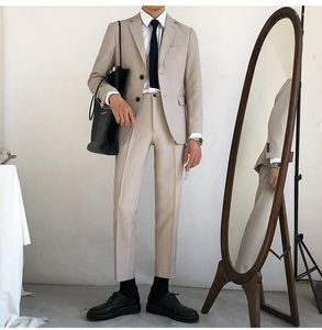 Ternos masculinos DF030 Moda Men's Sets 2023 Runway Luxury European Design Party Style Clothing