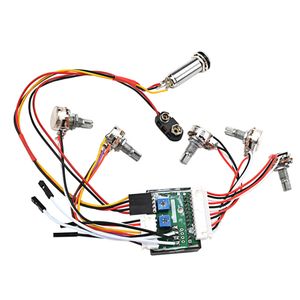 Braid Line 1 Set 3Band Active EQ Preamp Circuit Wiring Harness Parts for Bass Guitar 230113