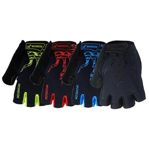 Radfahren Handschuhe Atmungsaktive Lycra Handschuh Mit Gel Anti-schweiß Mountain Road Bike Halb Finger Männer Mtb Sport Reiten Fahrrad handschuhe