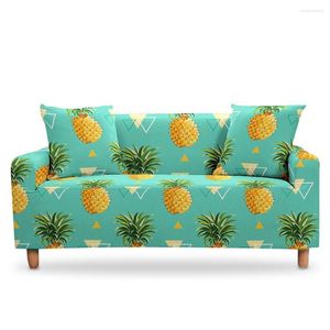 Stol täcker Pinaple Tropical Plant Sofa Cover Section Cushion Elastic Stretch Slipcovers Funna