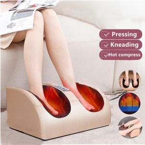 Foot Massager Electric Machine Red Light Therapy Shiatsu Knådan Roller Fötter Massage Muskel Relax S10 Relief Care Spa 230113