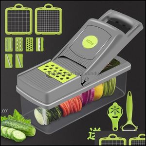 フルーツ野菜ツールNewNew Update Kitchen Grater Potato Chip Slicer mtifunctional Shredded Hine Cheese Graters rra11284 Drop del Otaqm